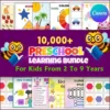10,000 Pre-School Learning Worksheets Bundle